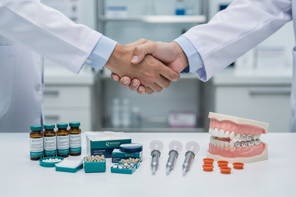 Q-BIOTECH Medical Trading exclusive partnership showcase - premium biomaterials and dental materials distributor in Qatar